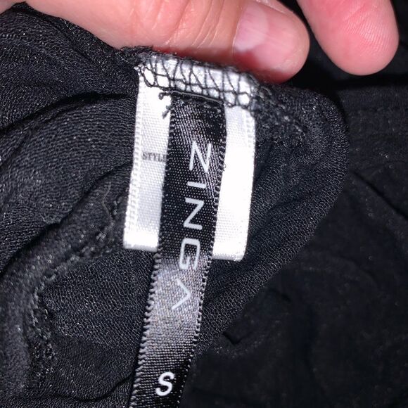 Zinga black open back top size S - Picture 4 of 5